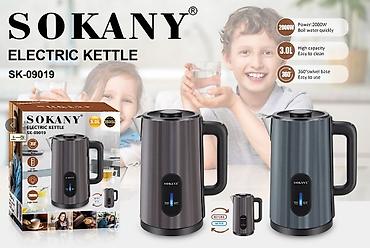 coffee maker: Электрический чайник SOKANY SK-09019 - Мощность: 2000 Вт — быстрое — 1