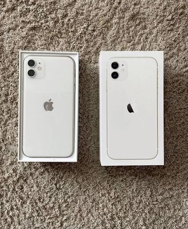 Apple iPhone: IPhone 11, 128 GB, Ağ, Zəmanət, Kredit, Barmaq izi