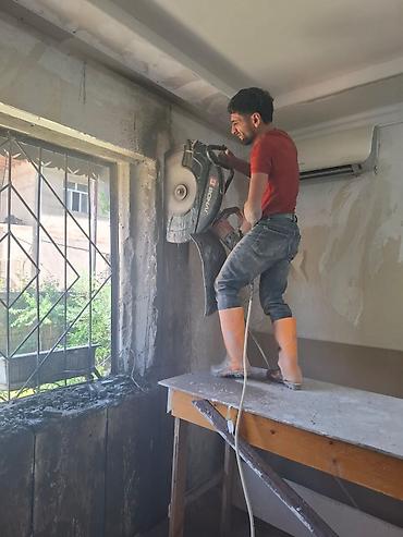 şeyf qapi: Beton və dəmir-beton kəsimi, divarda qapı-pəncərə yeri açılması, kanal — 2