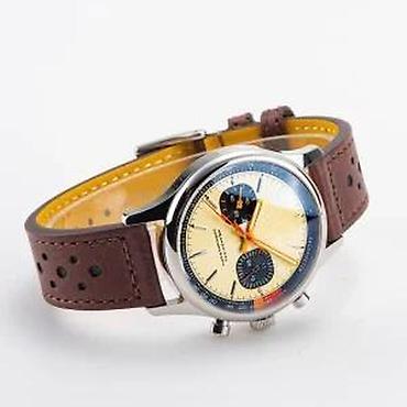 Ručni satovi: Sugess Chrono Heritage S387 - Bež - 40mm (SeaGull ST1901) — 12