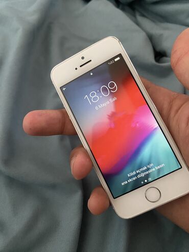 iphone 16 e satış: IPhone 5s, 16 ГБ, Matte Silver, Отпечаток пальца