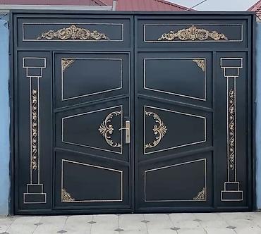 darvaza qapıları: Metal darvaza və giriş qapıları – fərqli dizaynlar - Material: qalın — 3