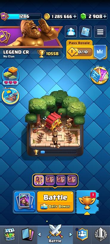 Kolleksiya kartları: Clash Royale oyun hesabı salam aleykum hesab normal hesabdı içinde 15 — 1