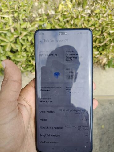 lenovo adapteri: Honor 200 Pro, 512 GB, rəng - Qara
