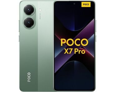 короб для буфера: Poco X7 Pro, Б/у, 256 ГБ, цвет - Зеленый, 2 SIM