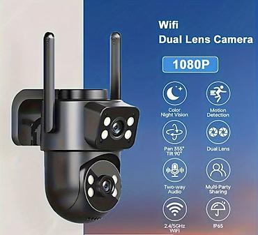 foto aparat type 1: Wi‑Fi Dual Lens 1080P Təhlükəsizlik Kamerası - 1080P Full HD görüntü — 1