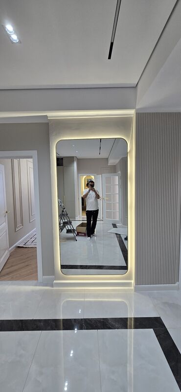 Зеркала: Зеркало на заказ от 2500 сом за м2! Производство Россия, 4мм толщина — 10