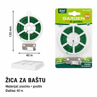 KMT Žica za baštenske vezice zelena 2309013 Praktična žica za