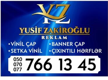 banner vinyl capi: Reklam, çap | Bannerlər, Qabarıq hərflər, Vinil | Montaj, Dizayn, Çap