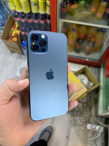 Apple iPhone: IPhone 12 Pro, 256 GB, Blue Titanium, Barmaq izi, Simsiz şarj, Face ID