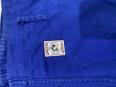 champ: Кимоно для дзюдо Adidas Champion II, синее, комплект: куртка и штаны — 3