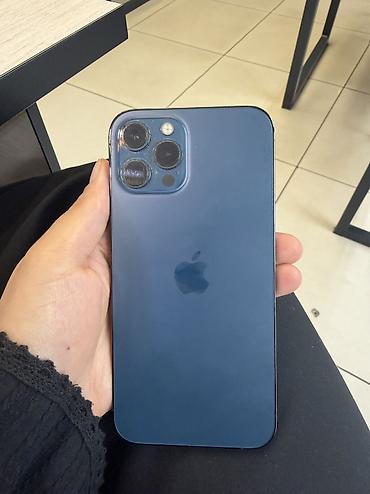 macbook pro: IPhone 12 Pro Max, Б/у, 128 ГБ, Синий, Коробка, 74 % — 2