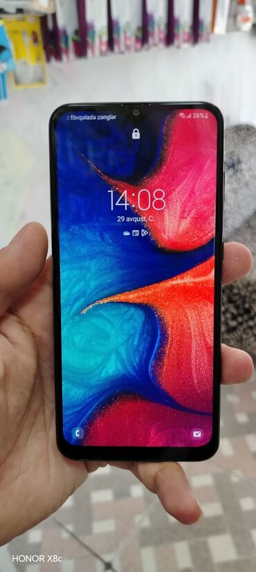 samsung a 10 's: Samsung Galaxy A20, rəng - Qara