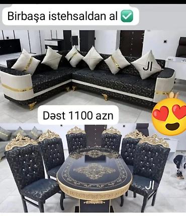 stol taxta: Yeni, Künc divan, Qonaq otağı üçün, Açılmayan — 1