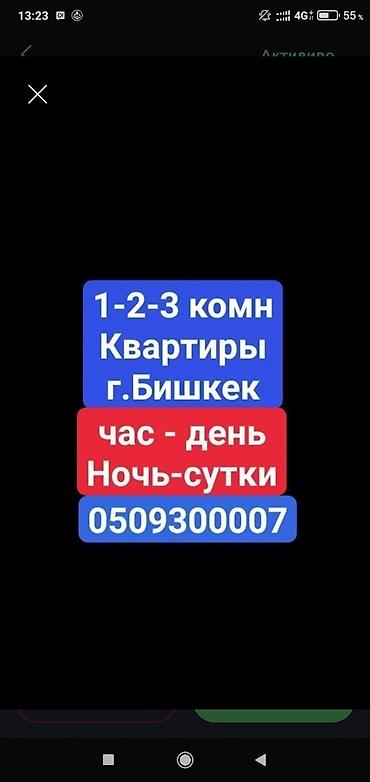 3500: 3 комнаты, Бишкек Парк ТРЦ, Круглосуточное заселение — 1