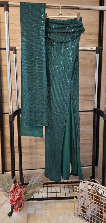 reserved haljine rs: S (EU 36), color - Green, Evening, Without sleeves