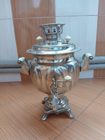 samovar almaq: SSSR vaxtından qalan elektrik samovarı olub, sonradan latun boru — 1