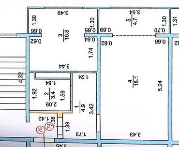 Продажа квартир: 1 комната, 42 м², 8 этаж, Готовая ПСО (под самоотделку) — 11
