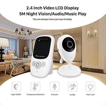 Видеоняни: Видеоняня Baby Monitor (камера + родительский блок) - Экран — 5