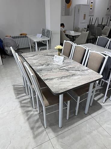 small table: Обеденная группа на 6 персон: стол160/80 + 6 стульев - Столешница — 4