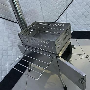 Палатки: Печь для бани дровяная угольная Материал из нержавеющей стали — 5