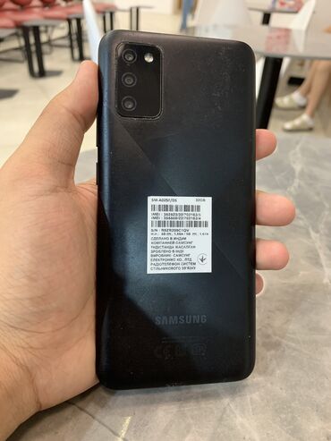 s 63: Samsung A02 S, Колдонулган, 32 GB, түсү - Кара, 2 SIM