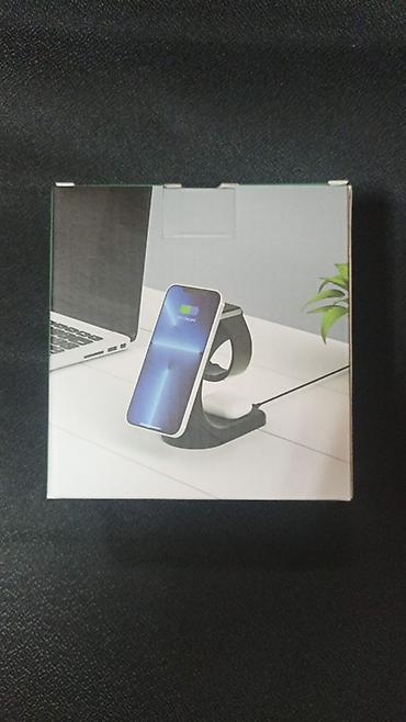zaryadka apple watch: 3-in-1 Maqnitli Simsiz Şarj Stendi – 15W Max Məhsul tamamilə yenidir — 3
