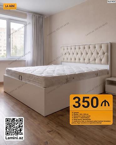 Ev və bağ: Məhsul: Çarpayı (Kod: 4426) - Ölçü: 160 × 200 sm - Mexanizm — 1