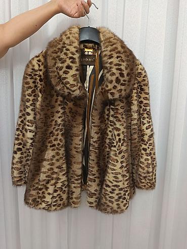 кожаная куртка бу: Leopard naxışlı xəz kürk - Brend: Levinson (etiketdə göstərilir) - — 1