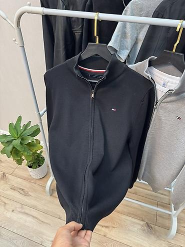 кардиган с мехом: Мужской свитер, S, M, L, Tommy Hilfiger, Новый, цвет - Черный, Самовывоз, Платная доставка — 1