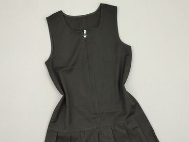 długa czarna sukienka wieczorowa: Sukienka, George, 12 lat, 146-152 cm, stan - Idealny