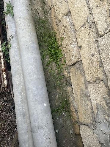 Beton borular - Material: möhkəm beton - Rəng: boz - Forma