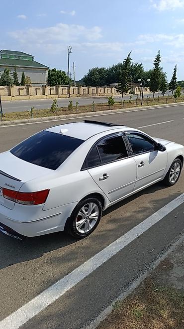 volkswagen tiguan 1: Hyundai Sonata sedan – ağ rəng, 77-NG-917 nömrə nişanı. Geniş və rahat — 3