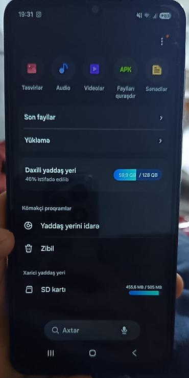 planşetlər və qiymətləri: Samsung Galaxy A07, 128 GB, rəng - Yaşıl, Zəmanət, Sensor, Barmaq izi — 5