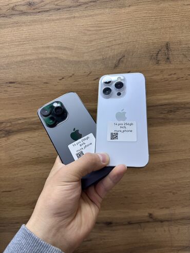 купить айфон 16 про в бишкеке: IPhone 14 Pro, Колдонулган, 256 ГБ, Black Titanium, Коргоочу айнек, Кабель, Каптама, 94 %