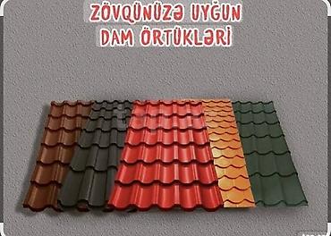 çerepitsa qiyməti: Metal dam örtükləri, Pulsuz çatdırılma, Zəmanətli, Kredit yoxdur — 7