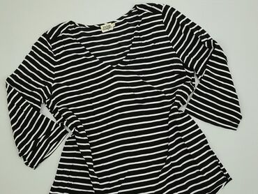 Bluzki: Bluza S (EU 36), stan - Idealny, wzór - Linia, kolor - Czarny
