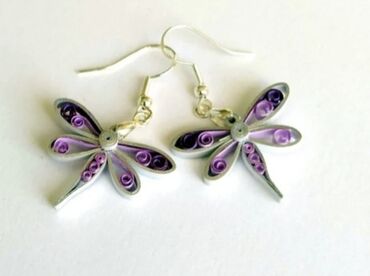Minđuše: Pirsing, Handmade, Materijal: Epoksi smola — 41
