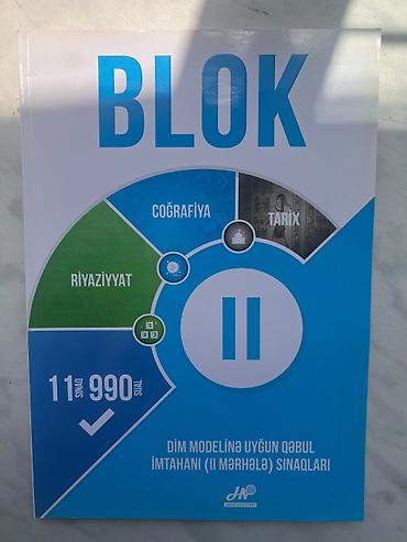 Testlər: Məhsul: “BLOK II – DİM modelinə uyğun qəbul imtahanı (II mərhələ) — 1