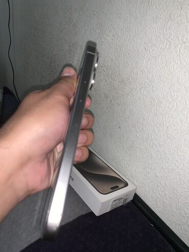 купить бу iphone x: IPhone 15 Pro Max, Колдонулган, 512 ГБ, Natural Titanium, Куту, 91 %