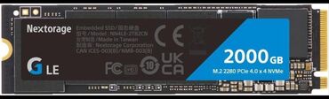 Жесткие диски, переносные винчестеры: ССД 2ТБ SSD 2TB Nextorage Japan NVMe M.2 2280 PCIe Gen.4 Internal SSD