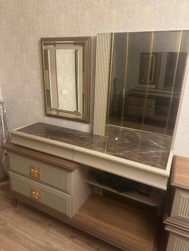 Yataq otağı dəstləri: İkinəfərlik çarpayı, 2 tumba, Termo, Dolab, Türkiyə, İşlənmiş — 9