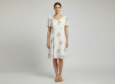 modne sukienki z jedwabiu: Florence, Women`s dress, size M