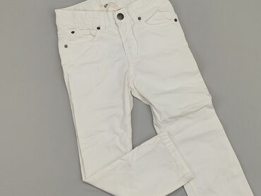 krótkie spodenki z wysokim stanem jeansowe: Джинси, H&M, 4-5 р., 104/110, стан - Ідеальний
