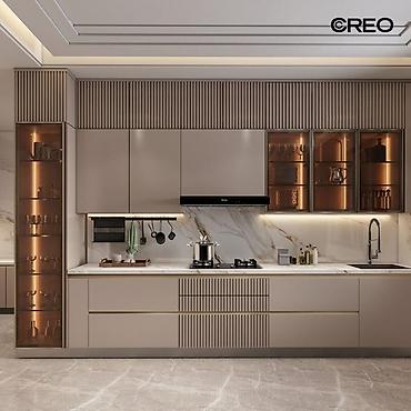 silver kitchen: Кухня от 18 000 сом/м² | 3D проект бесплатно Премиальная мебель от — 1