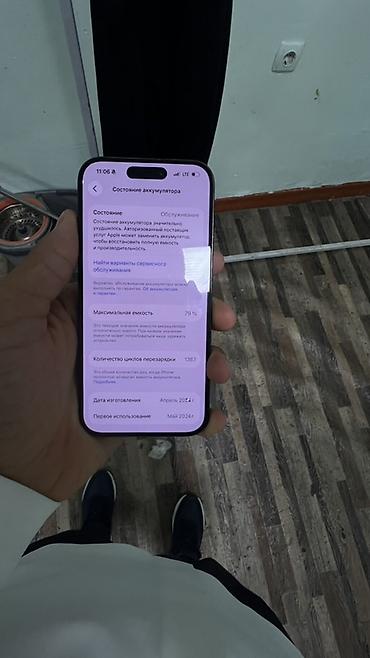 iphone x 64: IPhone 15 Pro, Б/у, 128 ГБ, Black Titanium, Кабель, 79 % — 8