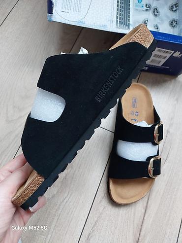 шлепка: Босоножки, 40, Birkenstock, Новый, цвет - Черный, Самовывоз — 5