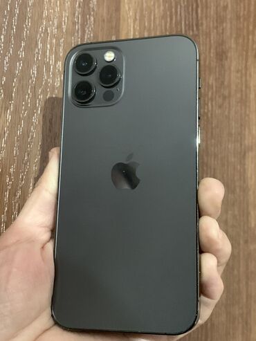 чехол 13 мини: IPhone 12 Pro, Б/у, 128 ГБ, Graphite, Защитное стекло, Чехол, 83 %