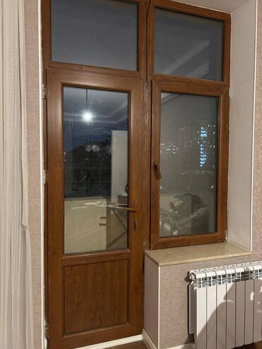 Kafel və bitirmə daşları: İşlənmiş İkiqat şüşə paketi Plastik pəncərə, Еni: 1540 sm, Uzunluğu: 2650 sm