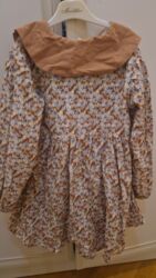 Bodi: Uşaq üçün uzunqoll don - Naxış: narıncı-qəhvəyi və ağ tonlarda